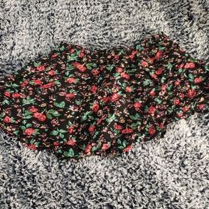 Forever 21 mini skirt with flowers